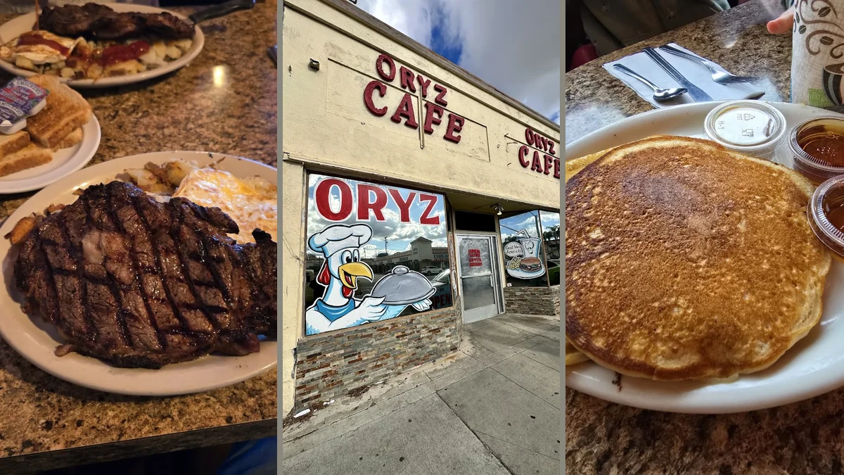 Comfort food served in a cozy diner space.