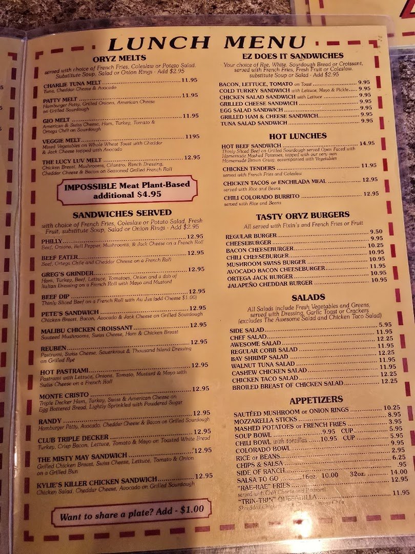 Comfort food served in a cozy diner space.