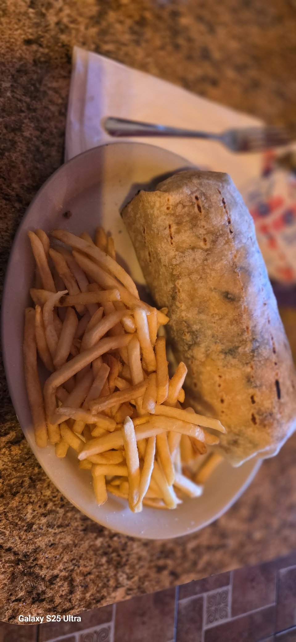 Burrito w French Fries